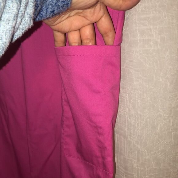 Scrubstar XS Pink with Black Details Scrub Uniform Pants - Picture 7 of 12